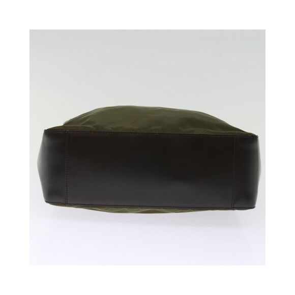 Pre Loved prada  Hand Bag Nylon Khaki Auth 75996 Women Handbags - Picture 5 of 8